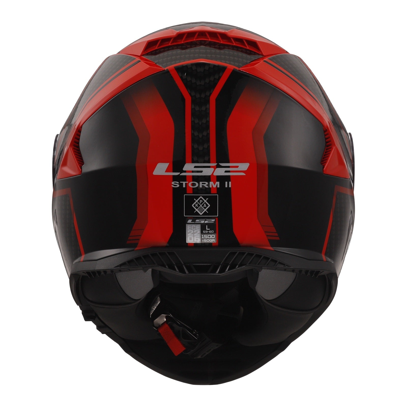 LS2 FF800 Storm II (XL) Tracker - Black / Red 06 LS2FF8002TRBRXL#