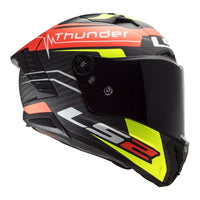 LS2 FF805C Thunder Carbon (2XL) Attack - Matte Red / Hi-Vis Yellow 06 LS2FF805ATTRED2XL#