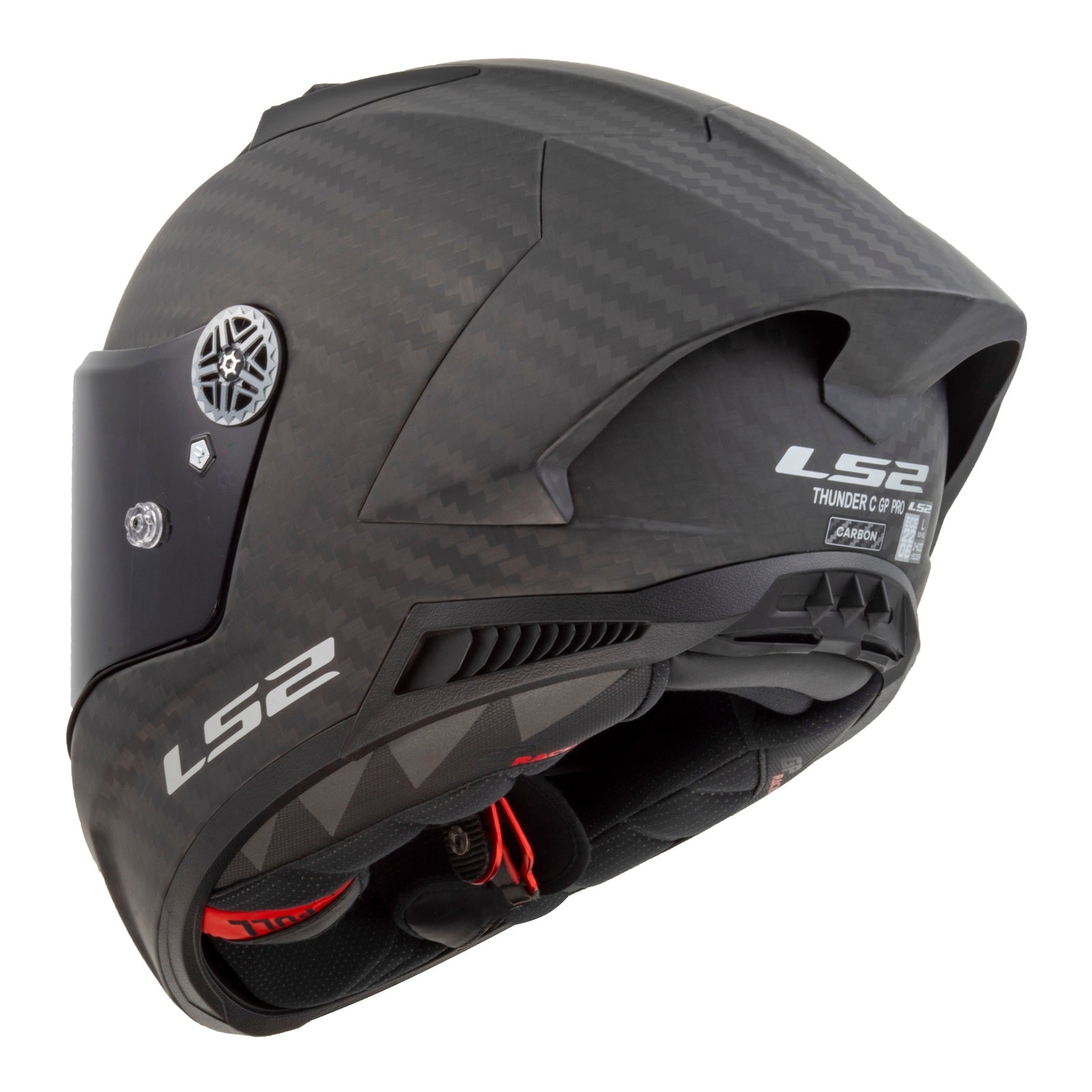 LS2 FF805 Thunder GP Pro (FIM) Helmet - Matte Black (L) LS2FF805BLKCGPL#