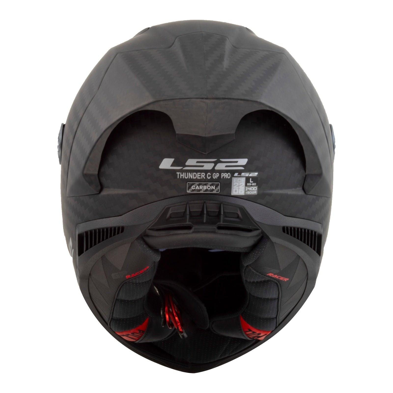 LS2 FF805 Thunder GP Pro (FIM) Helmet - Matte Black (L) LS2FF805BLKCGPL#