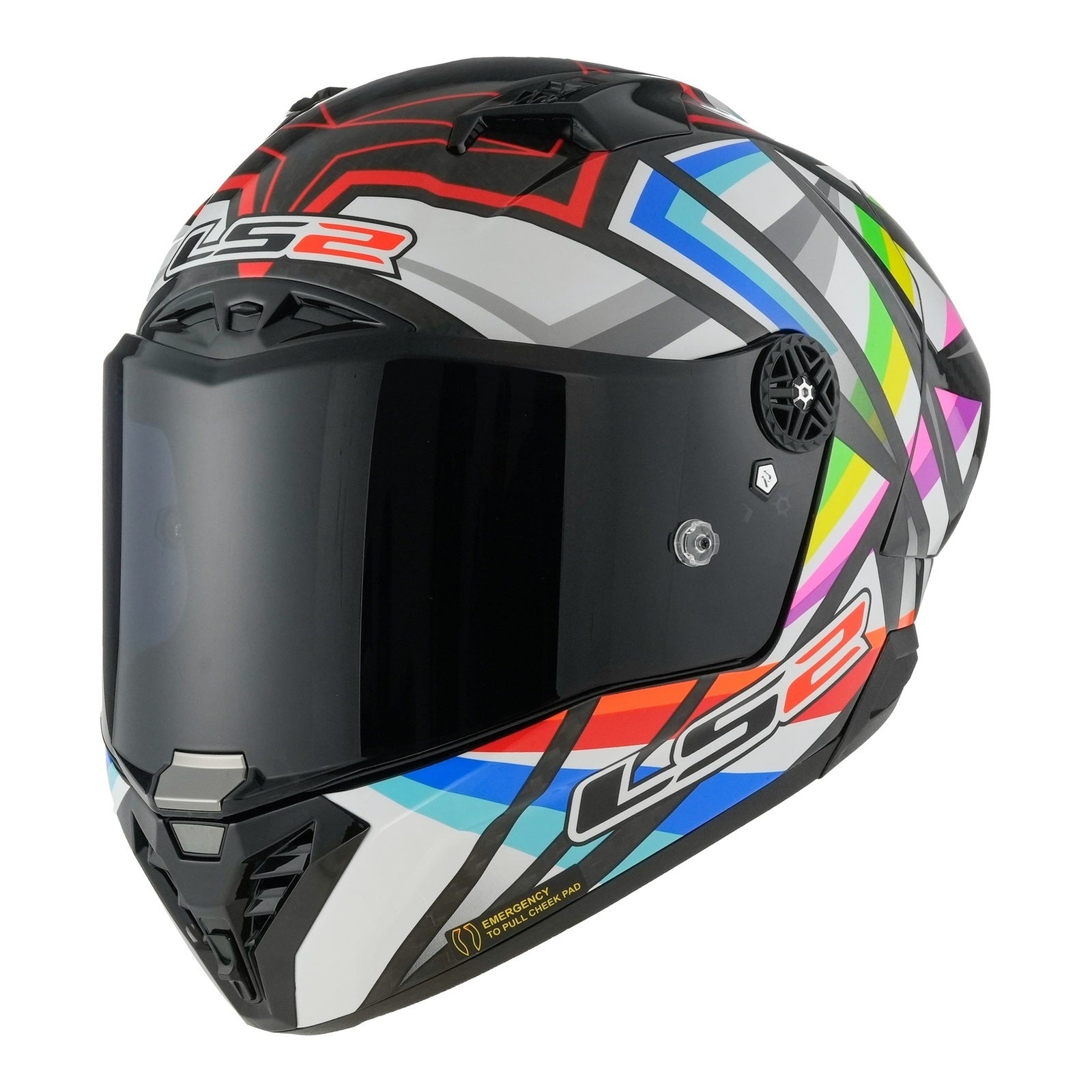 LS2 FF805 Thunder Carbon GP Aero Flash Helmet (M) - Black LS2FF805FBM#