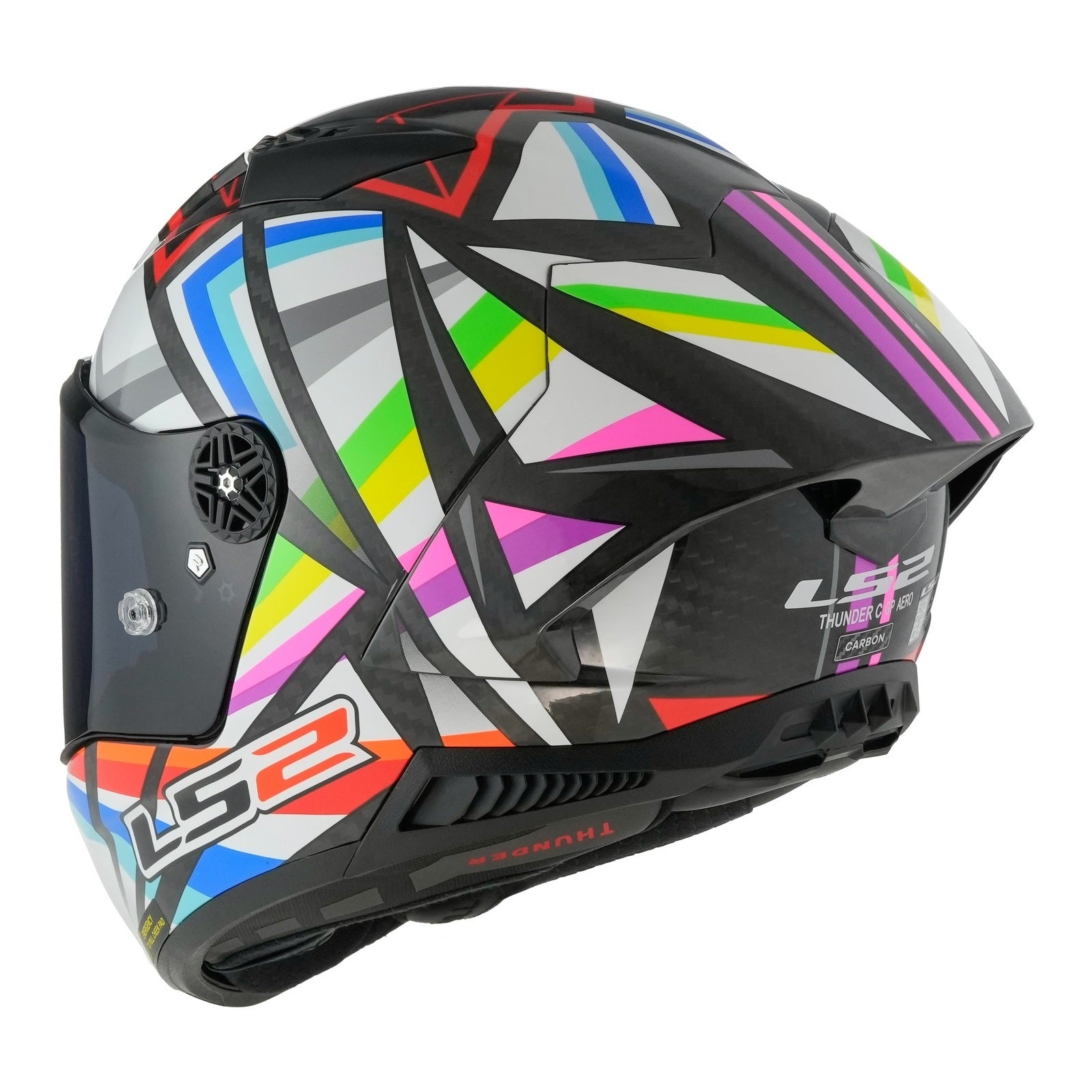 LS2 FF805 Thunder GP Aero Flash Helmet - Black (XL) LS2FF805FBXL#