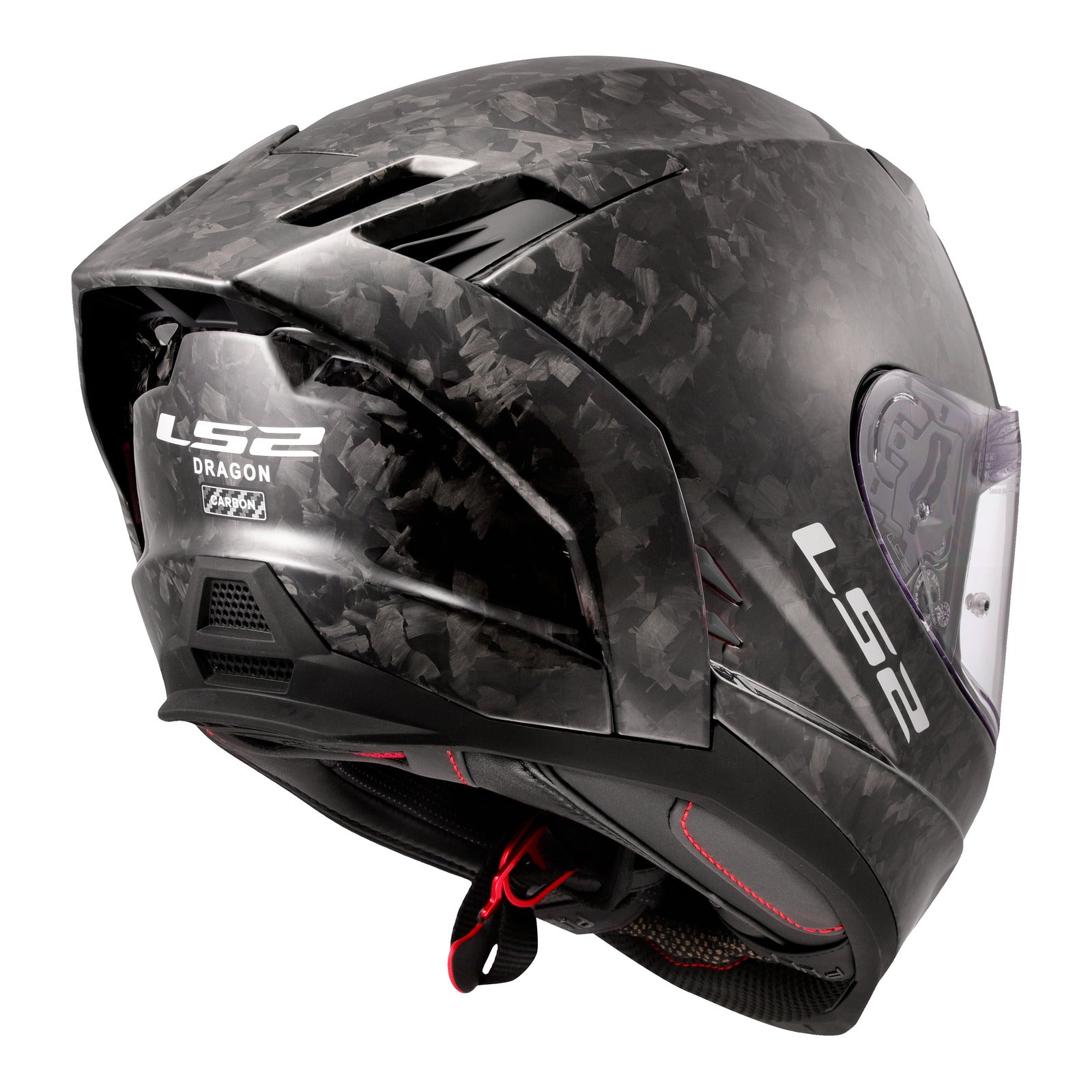 LS2 FF807 Dragon Forged Helmet - Gloss Carbon 06 (M) LS2FF807CARBFRGM#