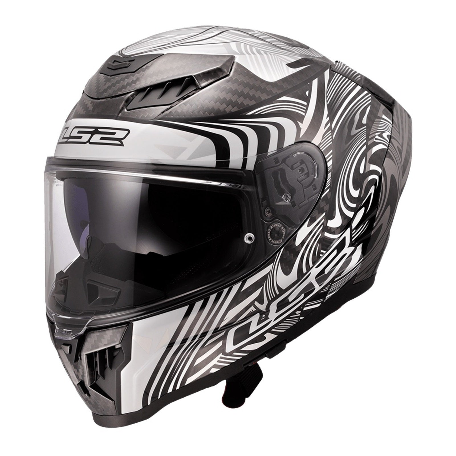 LS2 FF807 Dragon Enthum - Black / Silver (XS) 06 LS2FF807ENBWXS#