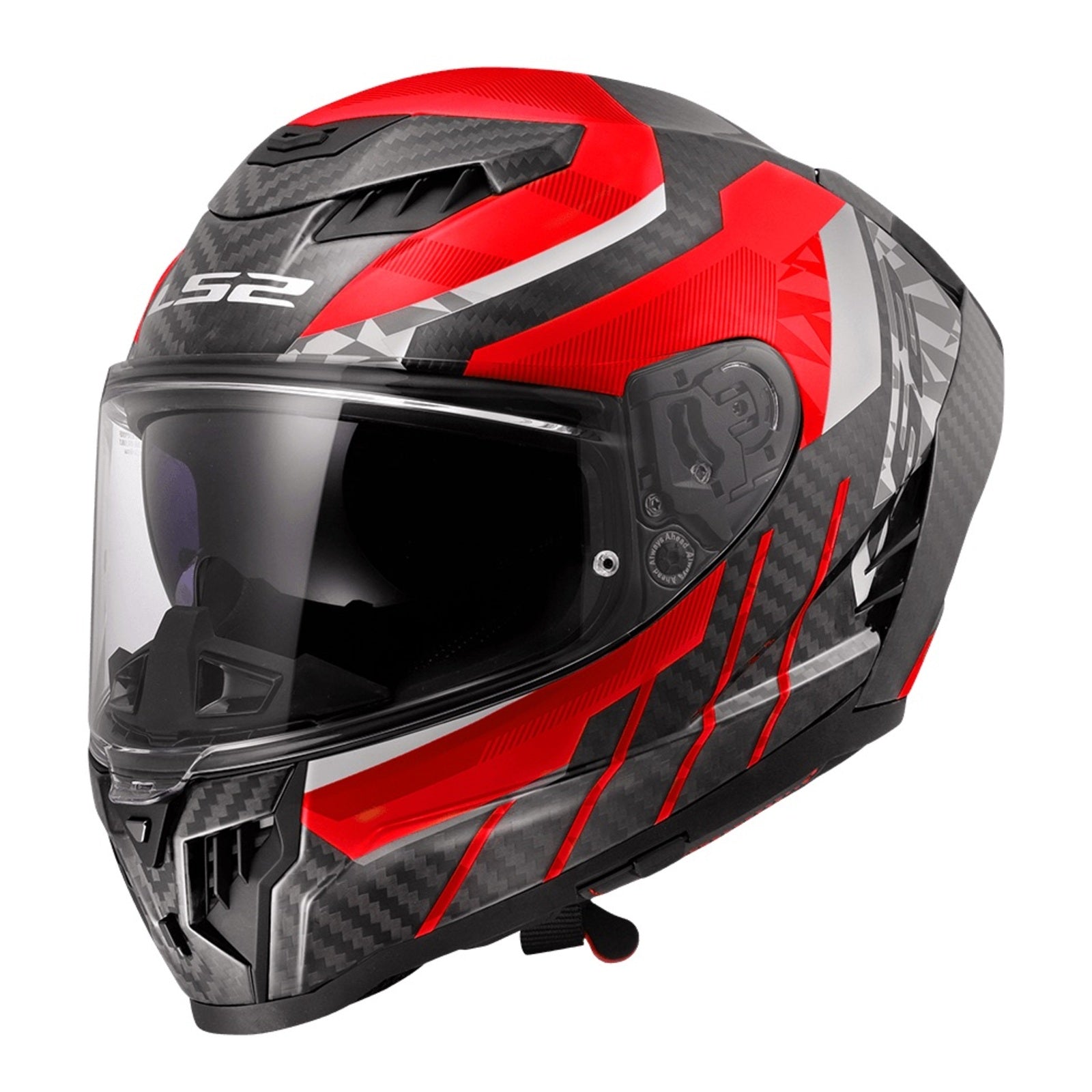 LS2 FF807 Dragon Trax - Red / Black / Carbon (M) 06 LS2FF807TRAXREDM#