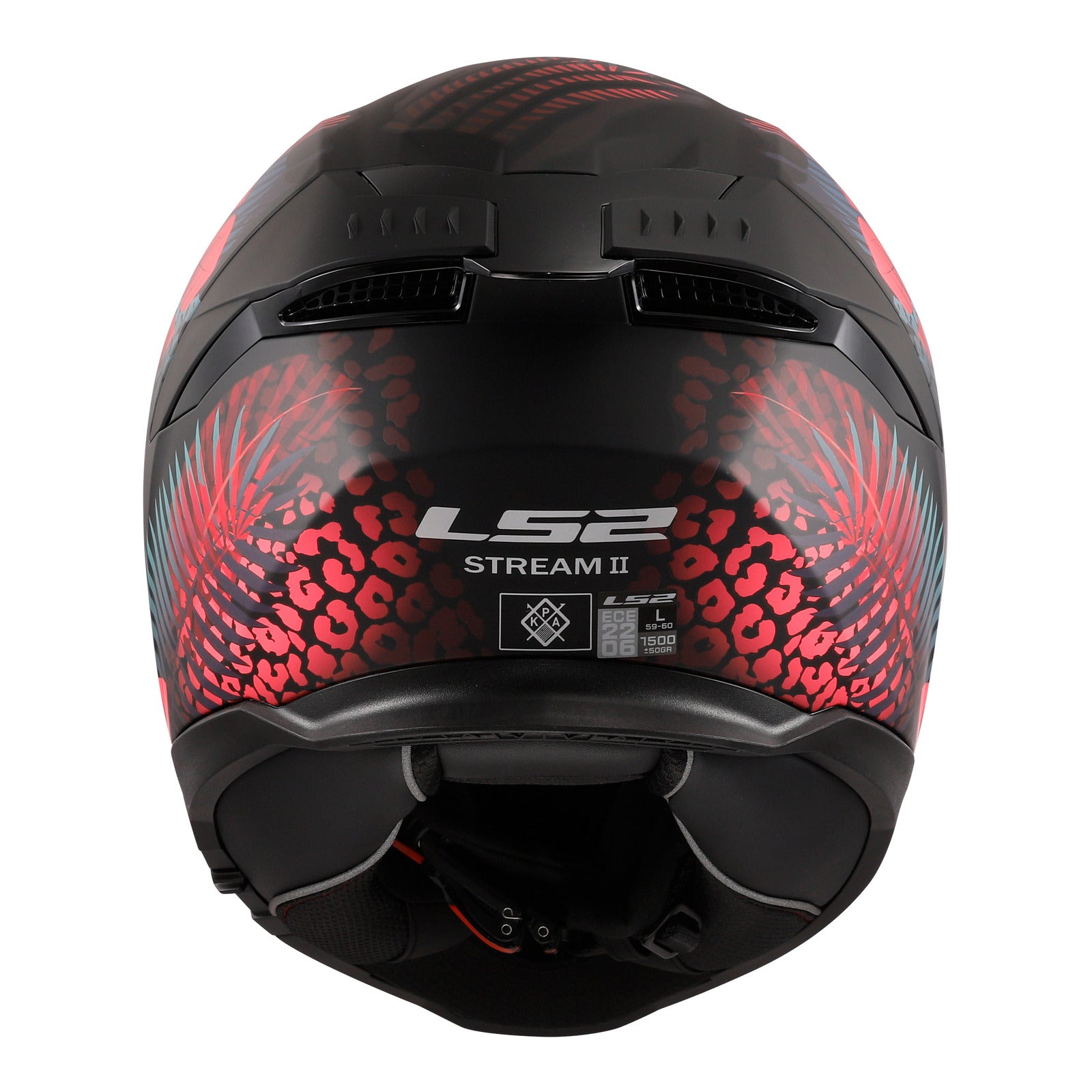 LS2 FF808 Stream II (XS) Jungle - Matte Black / Pink / Blue 06 LS2FF8082JMBPBXS#