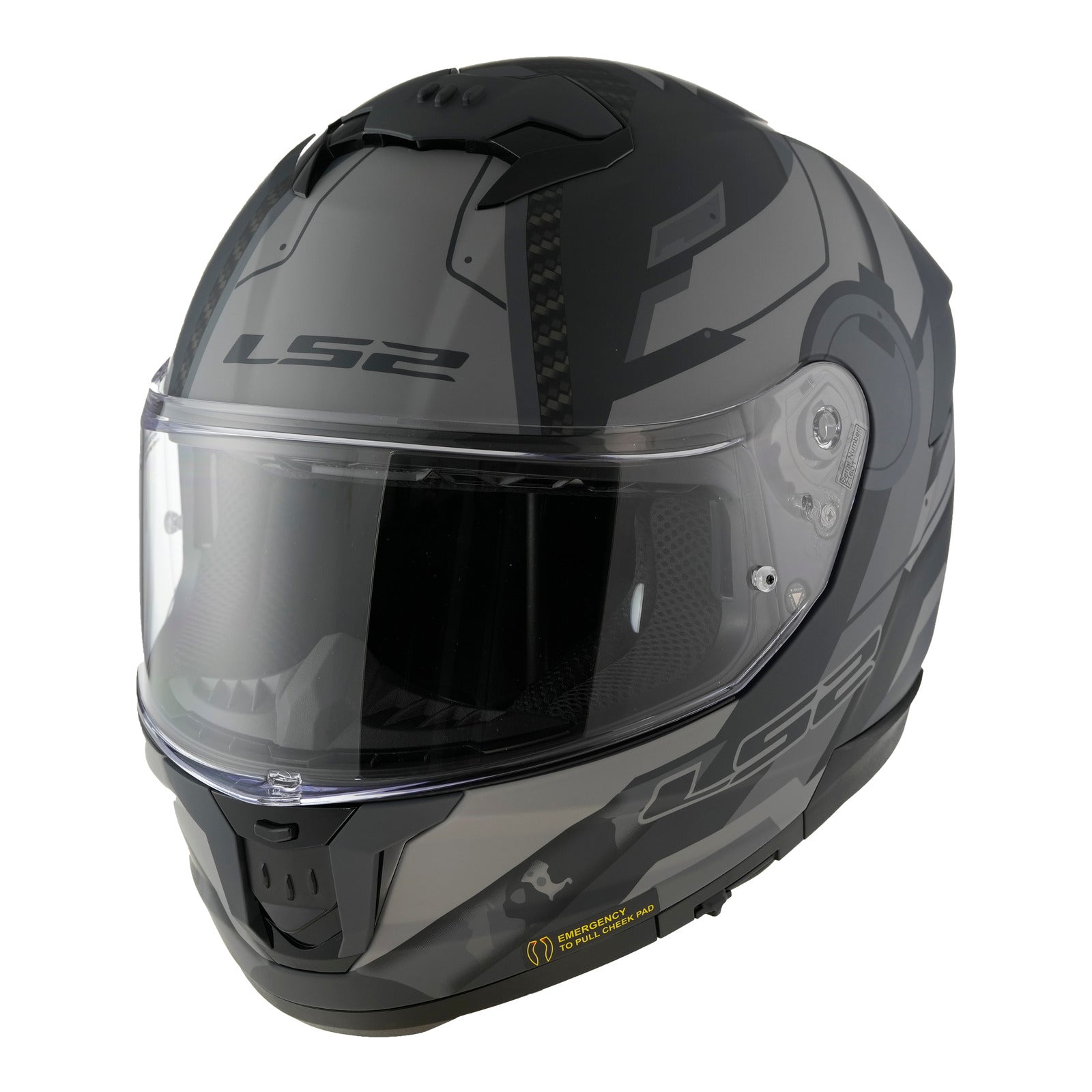 LS2 FF808 Stream II (XL) Shadow - Matte Titanium / Grey 06 LS2FF8082SMTGXL#