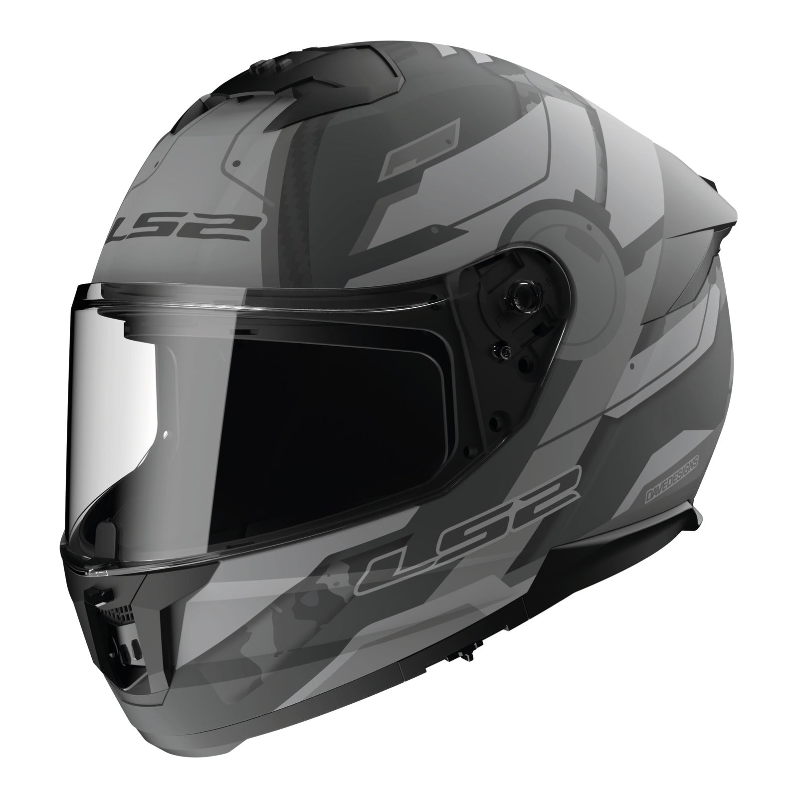 LS2 FF808 Stream II (XS) Shadow - Matte Titanium / Grey 06 LS2FF8082SMTGXS#