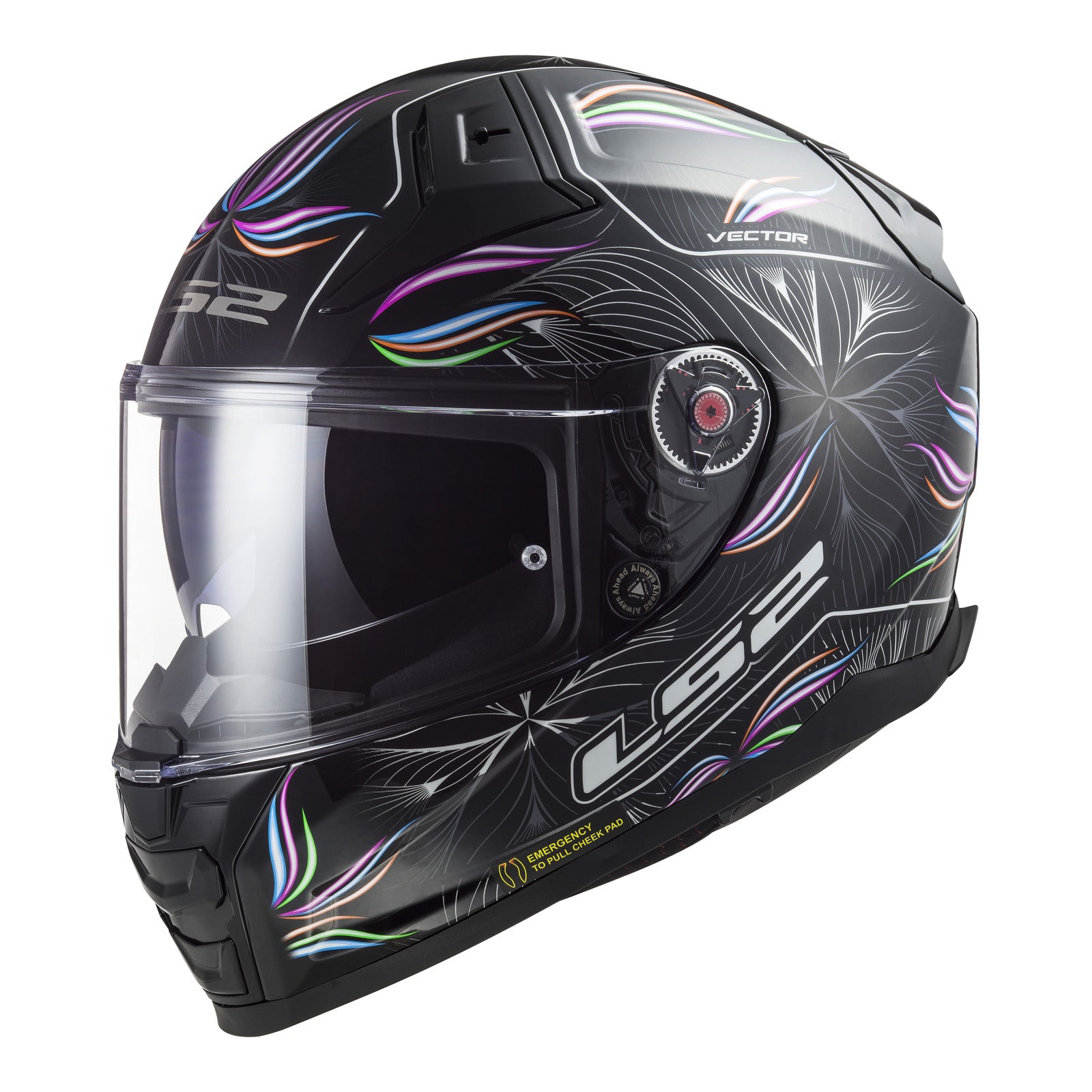 LS2 FF811 Vector II (L) Tropical - Black / White 06 LS2FF8112TBWL#