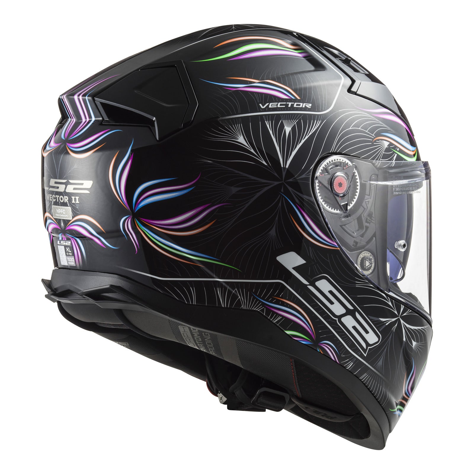 LS2 FF811 Vector II (L) Tropical - Black / White 06 LS2FF8112TBWL#