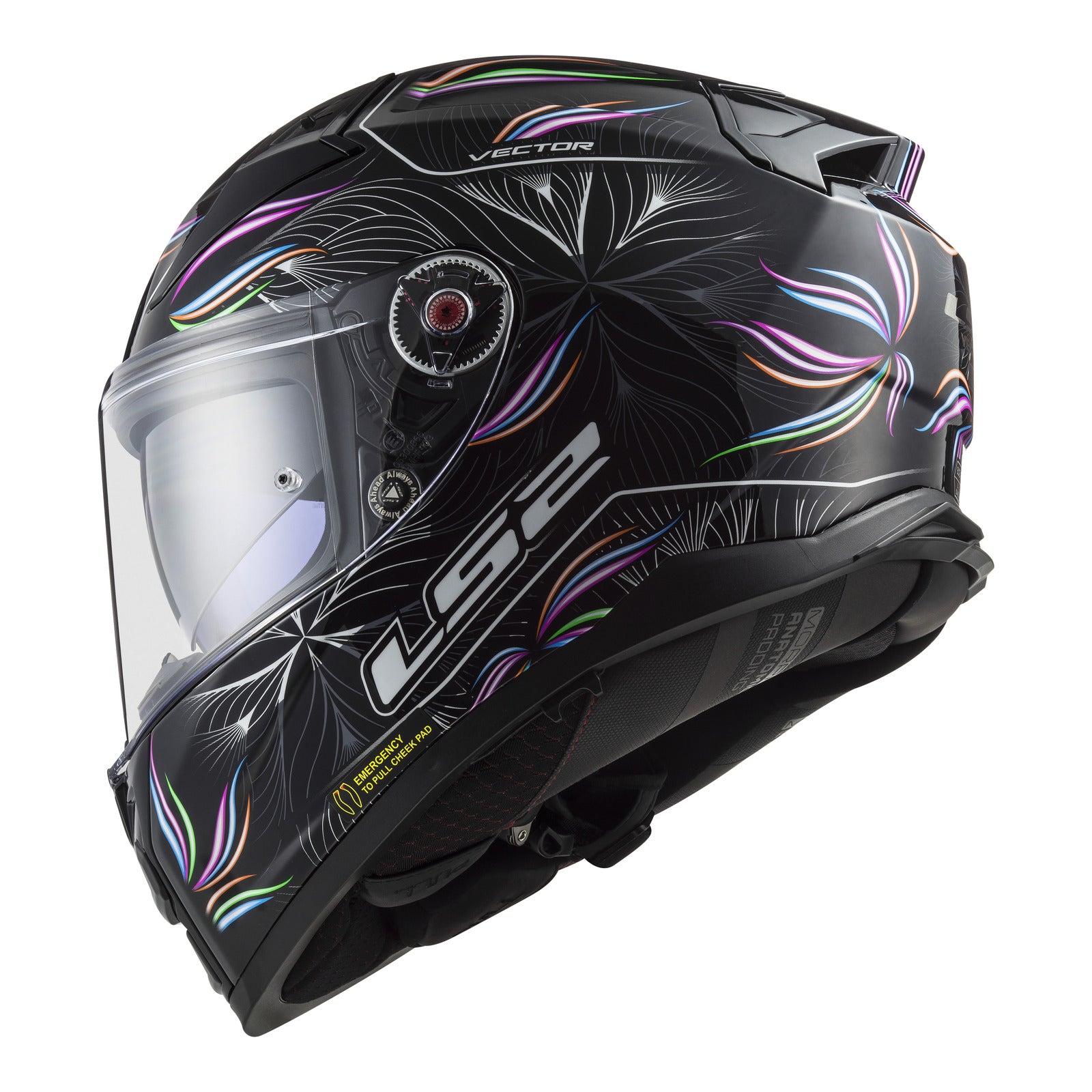 LS2 FF811 Vector II (XL) Tropical - Black / White 06 LS2FF8112TBWXL#