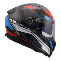LS2 FF811 Vector II Carbon Savage Helmet - White / Blue / Red (L) LS2FF811CSWBRL#