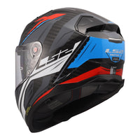 LS2 FF811 Vector II Carbon Savage Helmet - White / Blue / Red (XL) LS2FF811CSWBRXL#
