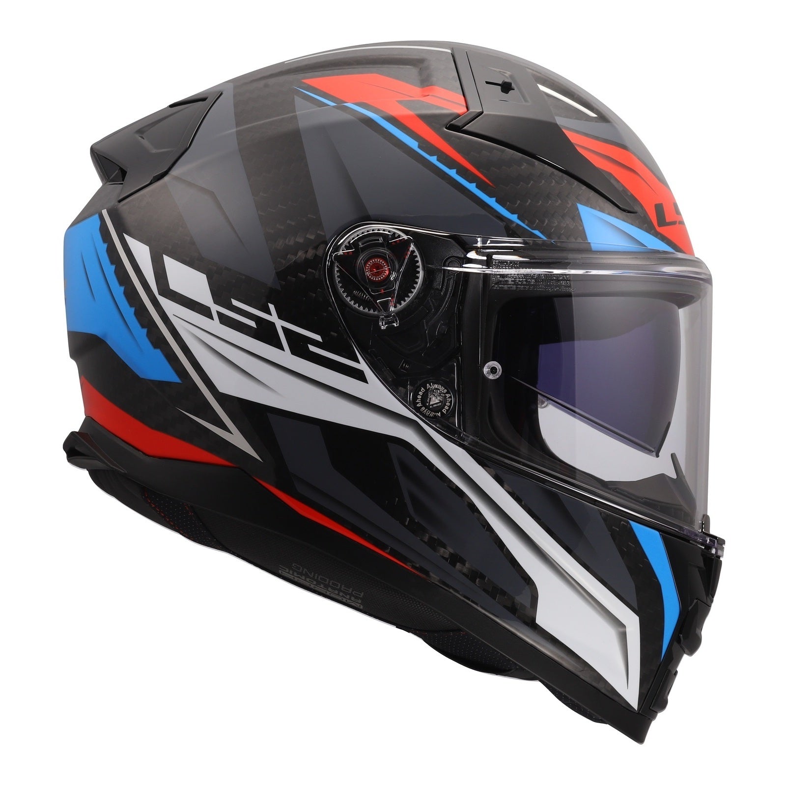 LS2 FF811 Vector II Carbon Savage Helmet - White / Blue / Red (XL) LS2FF811CSWBRXL#
