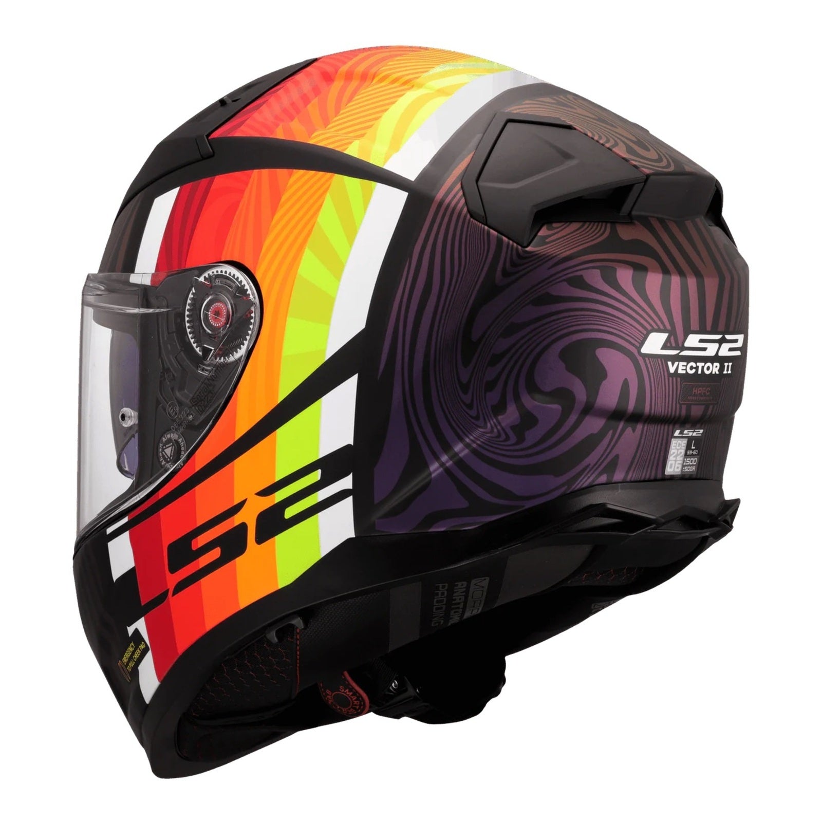 LS2 FF811 Vector II Freedom Helmet - Matte Black / Chameleon (S) LS2FF811FMBCS#