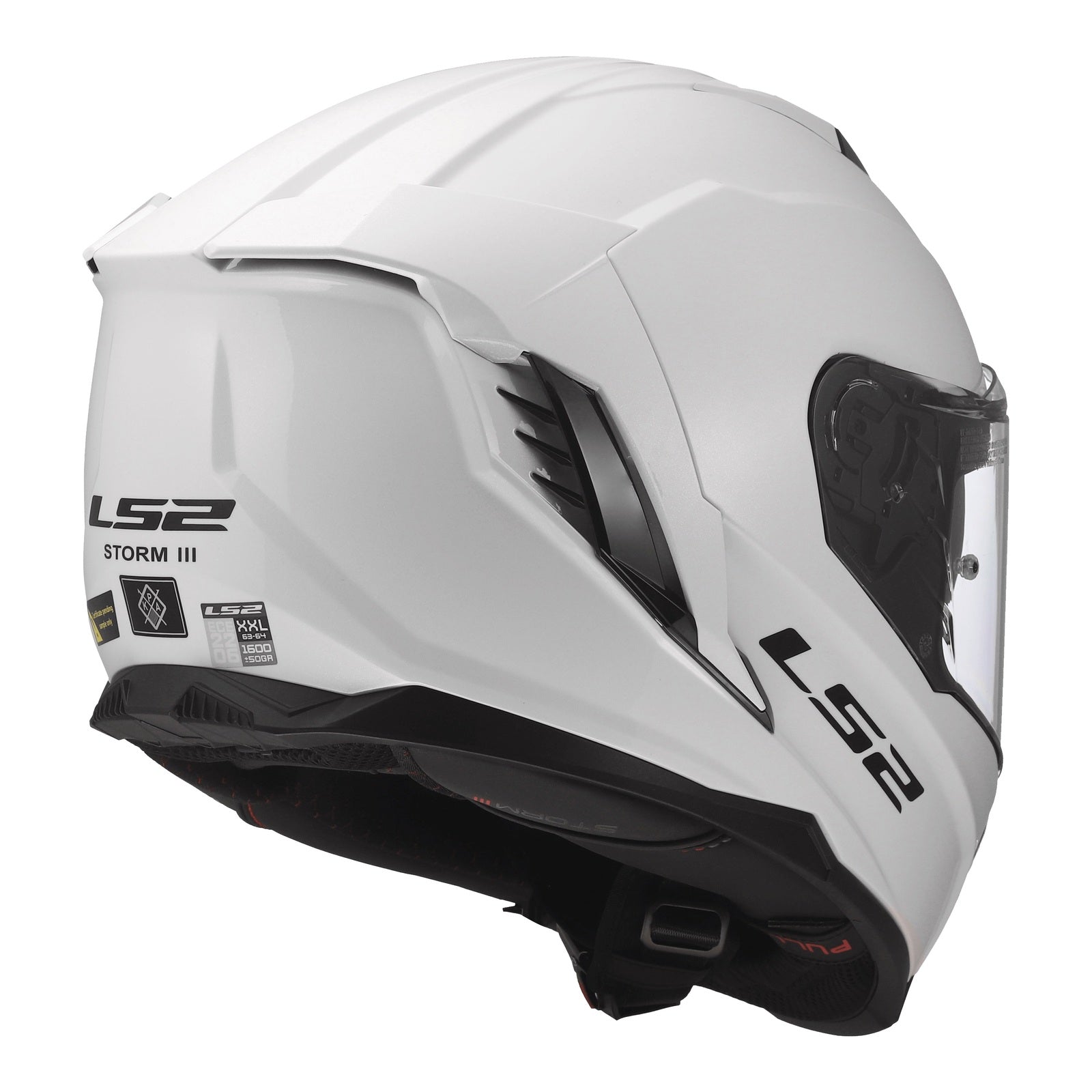LS2 FF818 Storm III Solid Helmet - Gloss White (L) LS2FF818GWL#