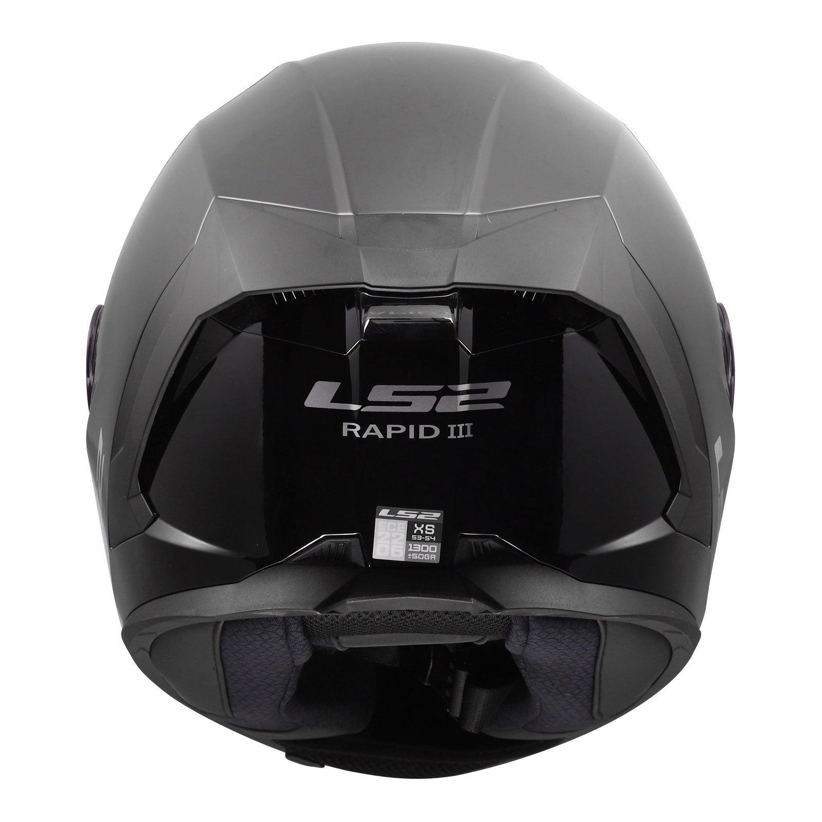 LS2 FF820 Rapid III Solid Helmet – Gloss Black (3XL) LS2FF820GB3XL#