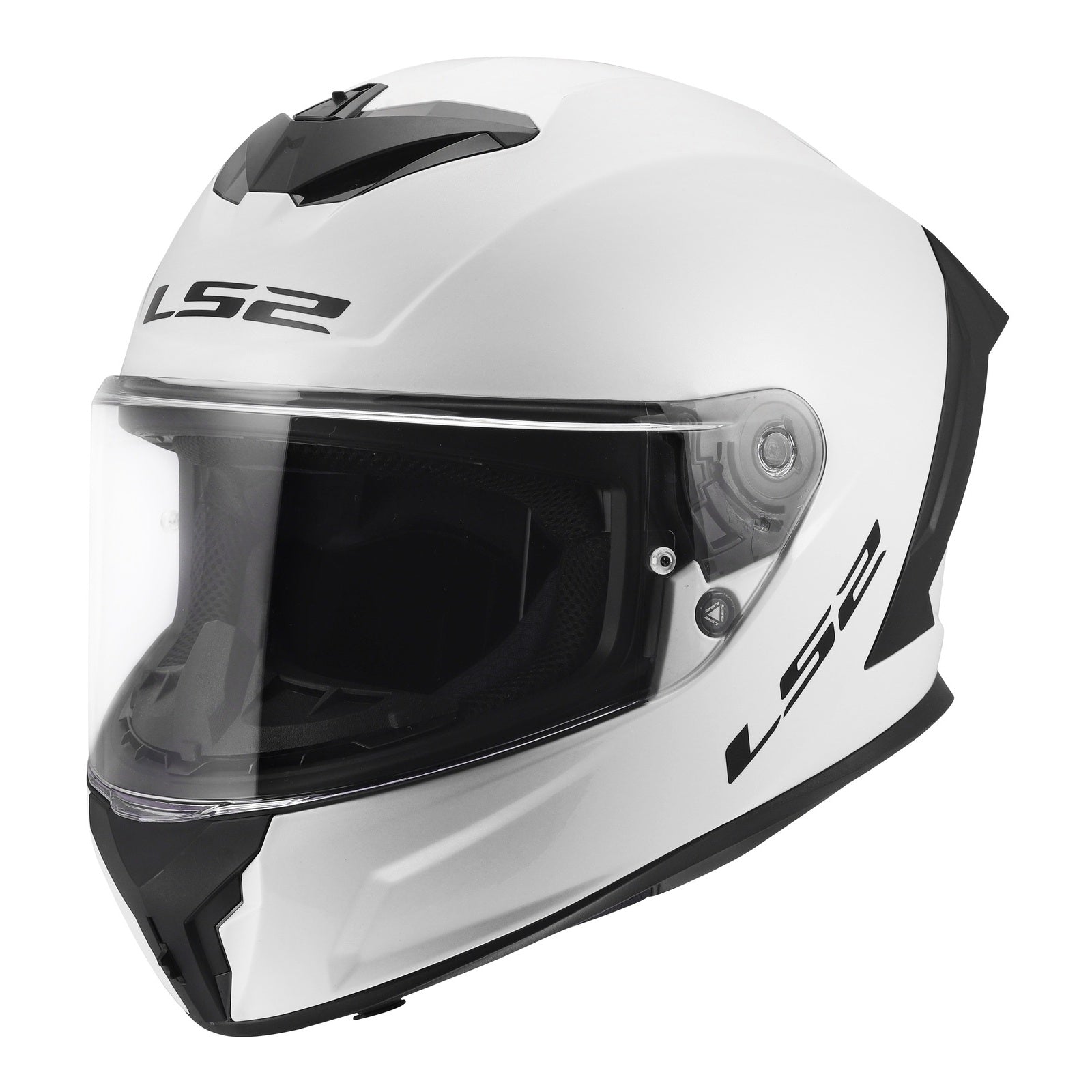 LS2 FF820 Rapid III Solid Helmet – Gloss White (M) LS2FF820GWM#