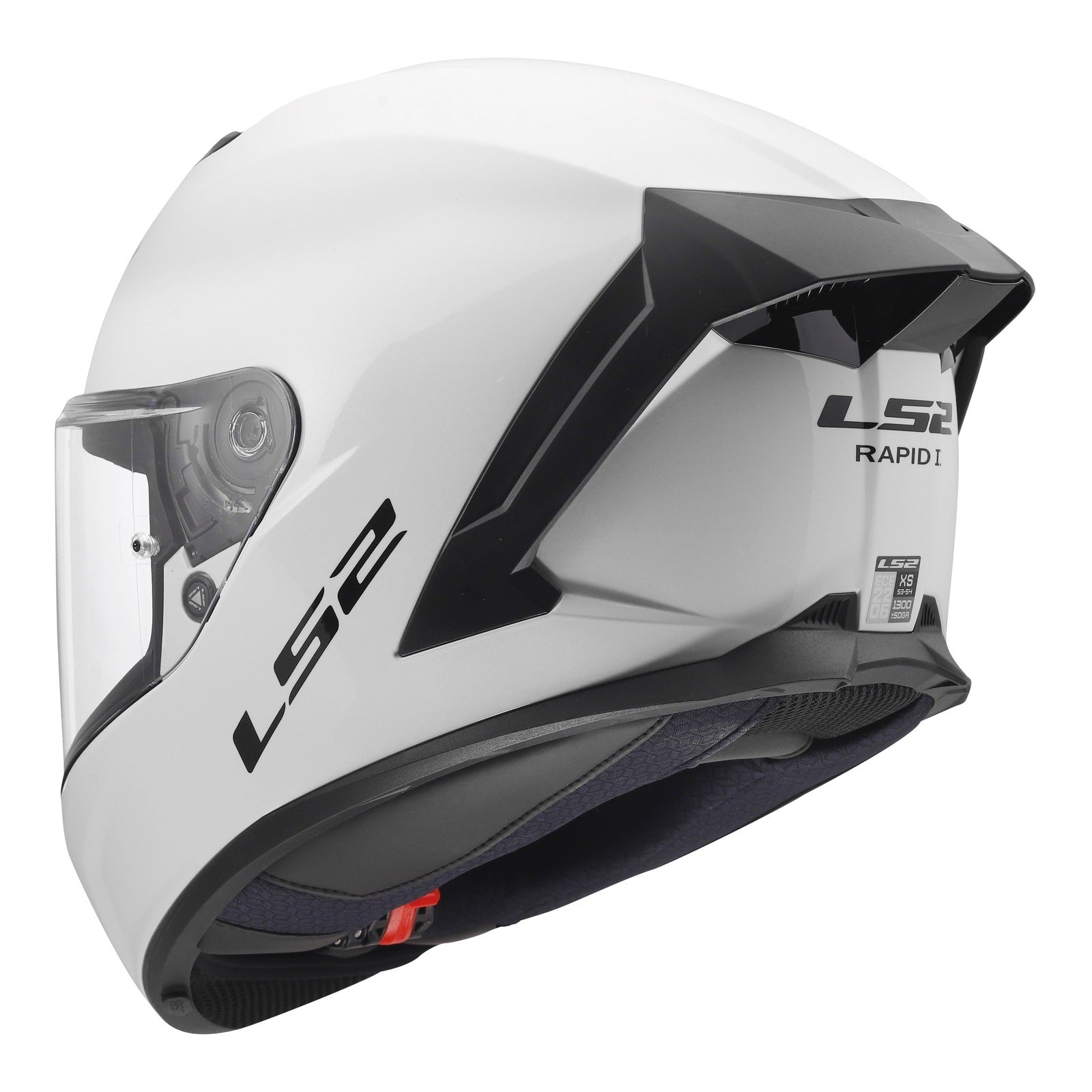 LS2 FF820 Rapid III Solid Helmet – Gloss White (M) LS2FF820GWM#