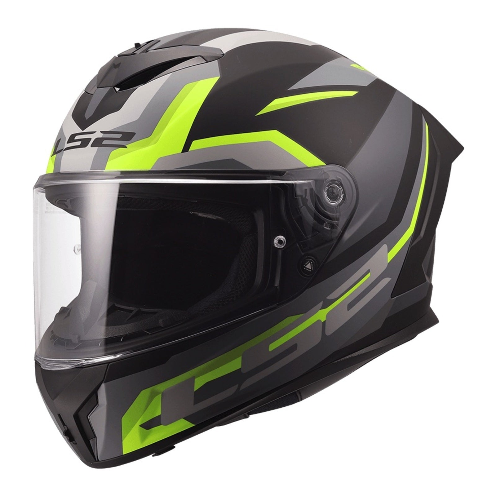 LS2 FF820 Rapid III Hyper Helmet – Black / Hi-Vis Yellow (XL) LS2FF820HBHYXL#