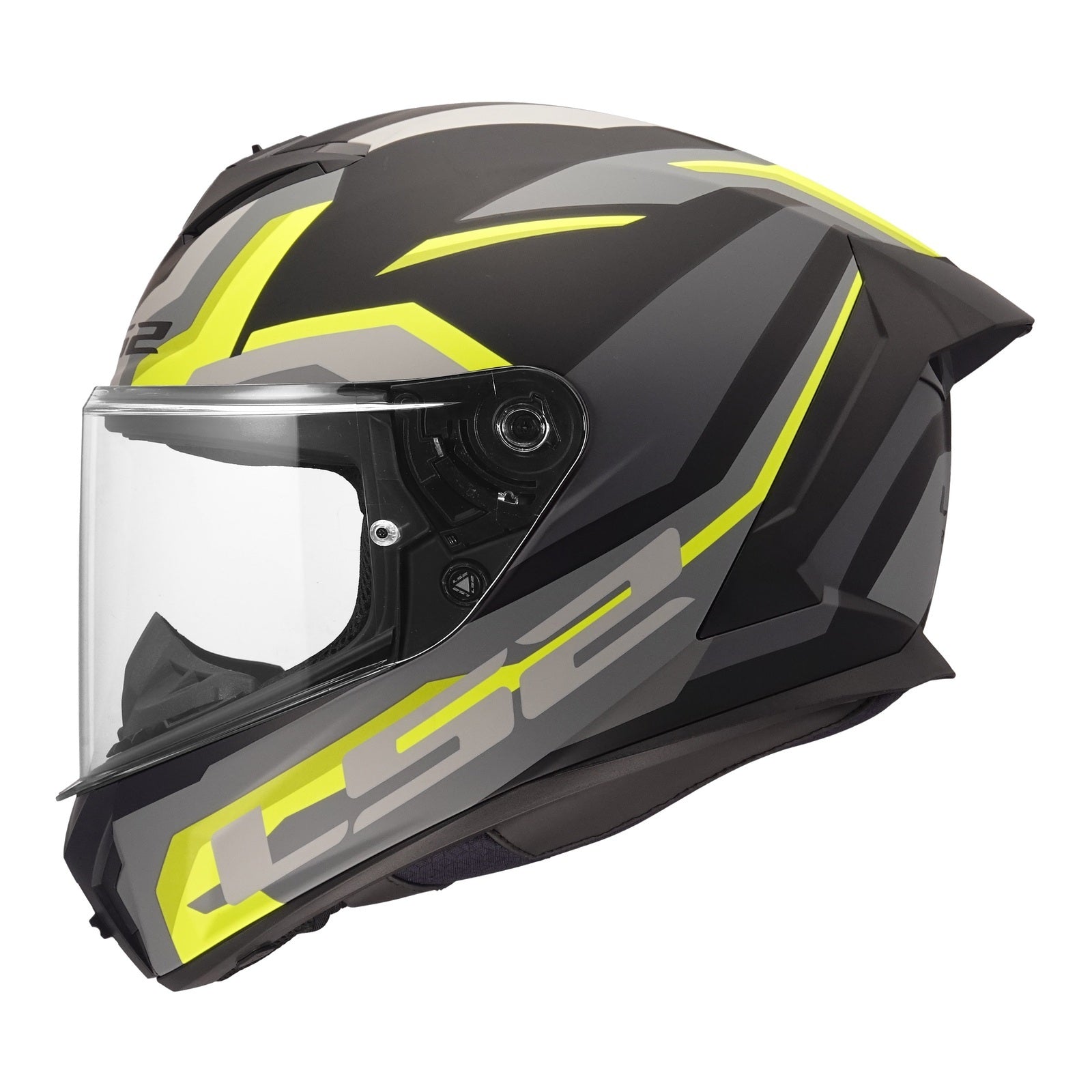 LS2 FF820 Rapid III Hyper Helmet – Black / Hi-Vis Yellow (XL) LS2FF820HBHYXL#