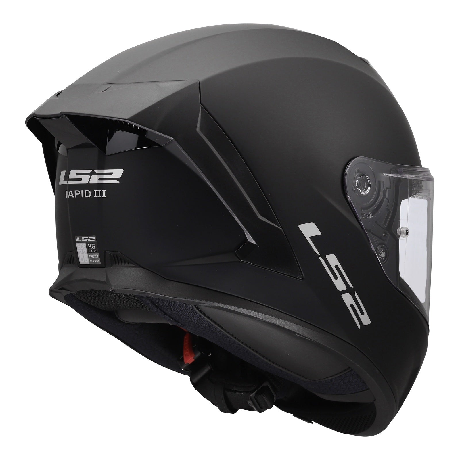 LS2 FF820 Rapid III Solid Helmet – Matte Black (M) LS2FF820MBM#