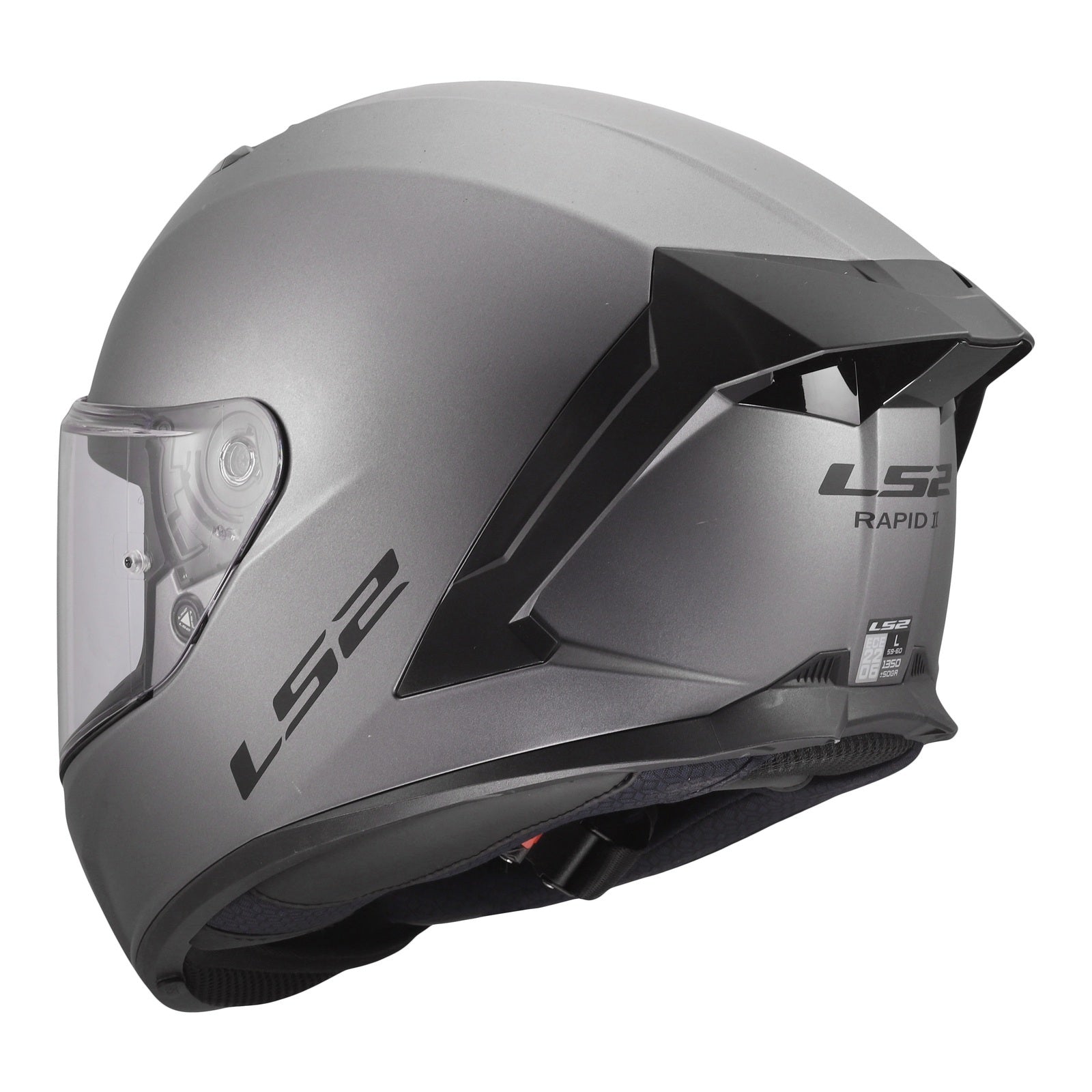LS2 FF820 Rapid III Solid Helmet – Matte Titanium (XL) LS2FF820MTXL#