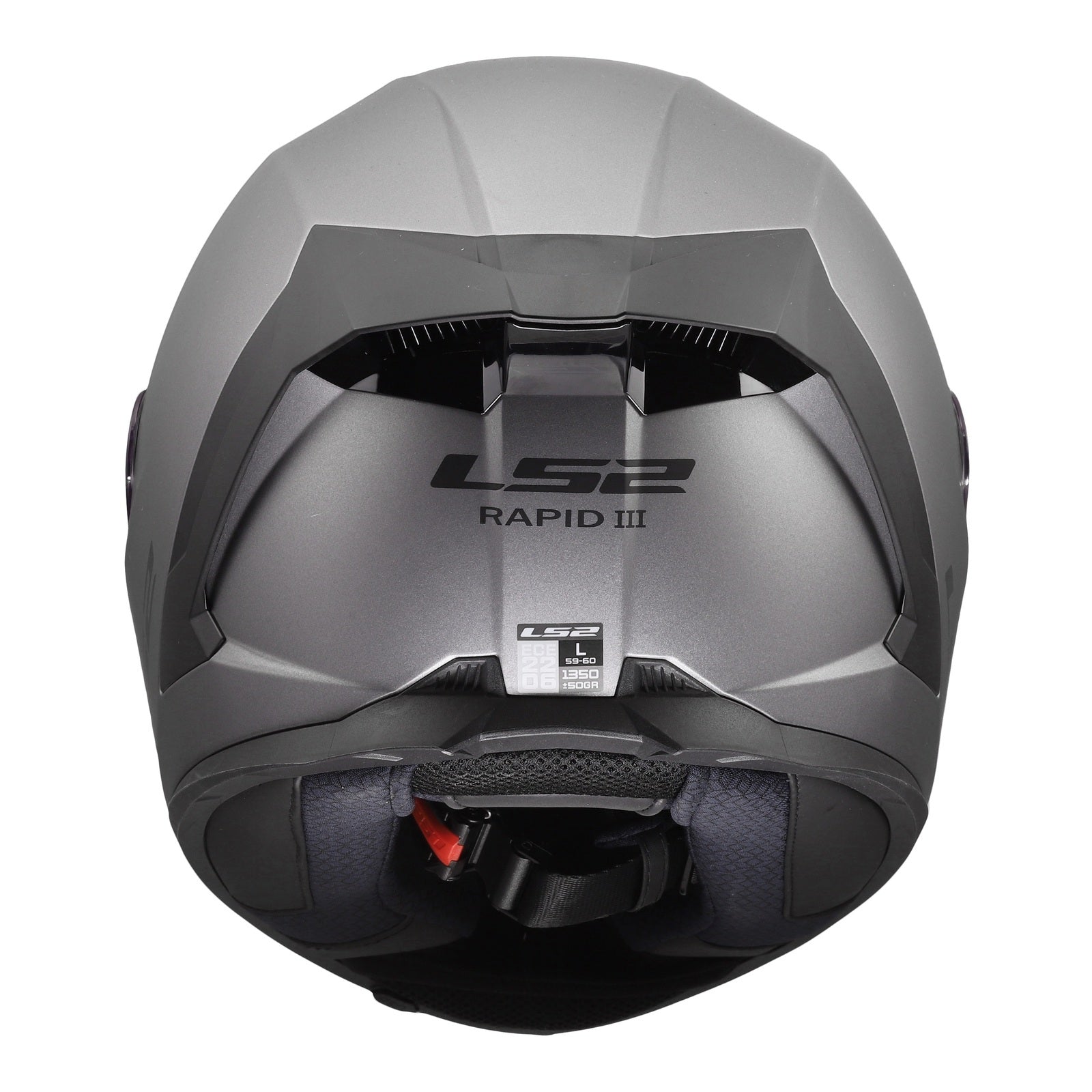LS2 FF820 Rapid III Solid Helmet – Matte Titanium (XL) LS2FF820MTXL#
