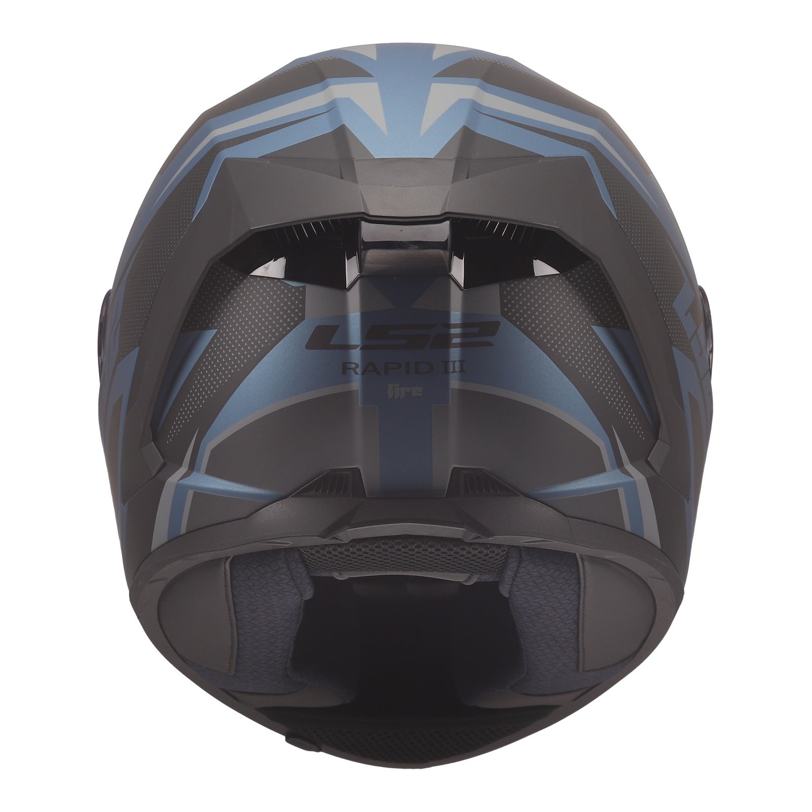 LS2 FF820 Rapid III Xtrem Helmet – Black / Blue / Petrol (L) LS2FF820XBBPL#
