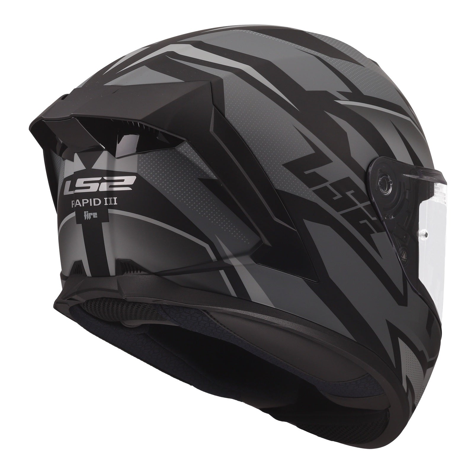 LS2 FF820 Rapid III Xtrem Helmet – Black / Grey (S) LS2FF820XBGS#