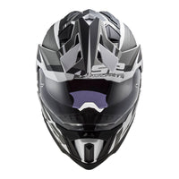 LS2 MX701 Explorer HPFC Alter (L) Matte Black / White - 06 LS2MX701ALTBWL#