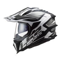 LS2 MX701 Explorer HPFC Alter (L) Matte Black / White - 06 LS2MX701ALTBWL#