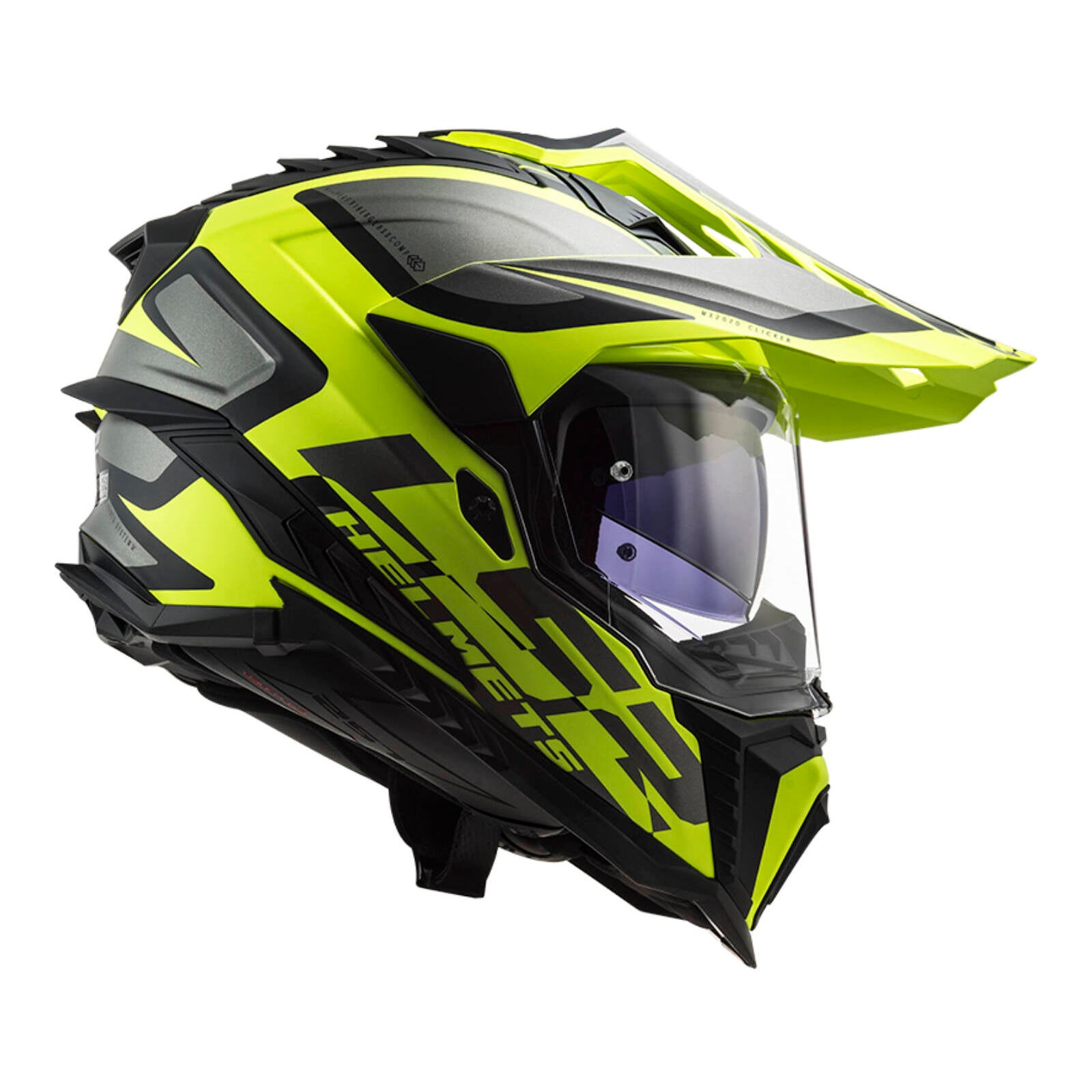 LS2 MX701 Explorer (3XL) Alter - Matte Black / Hi-Vis Yellow LS2MX701ALTMBY3XL#