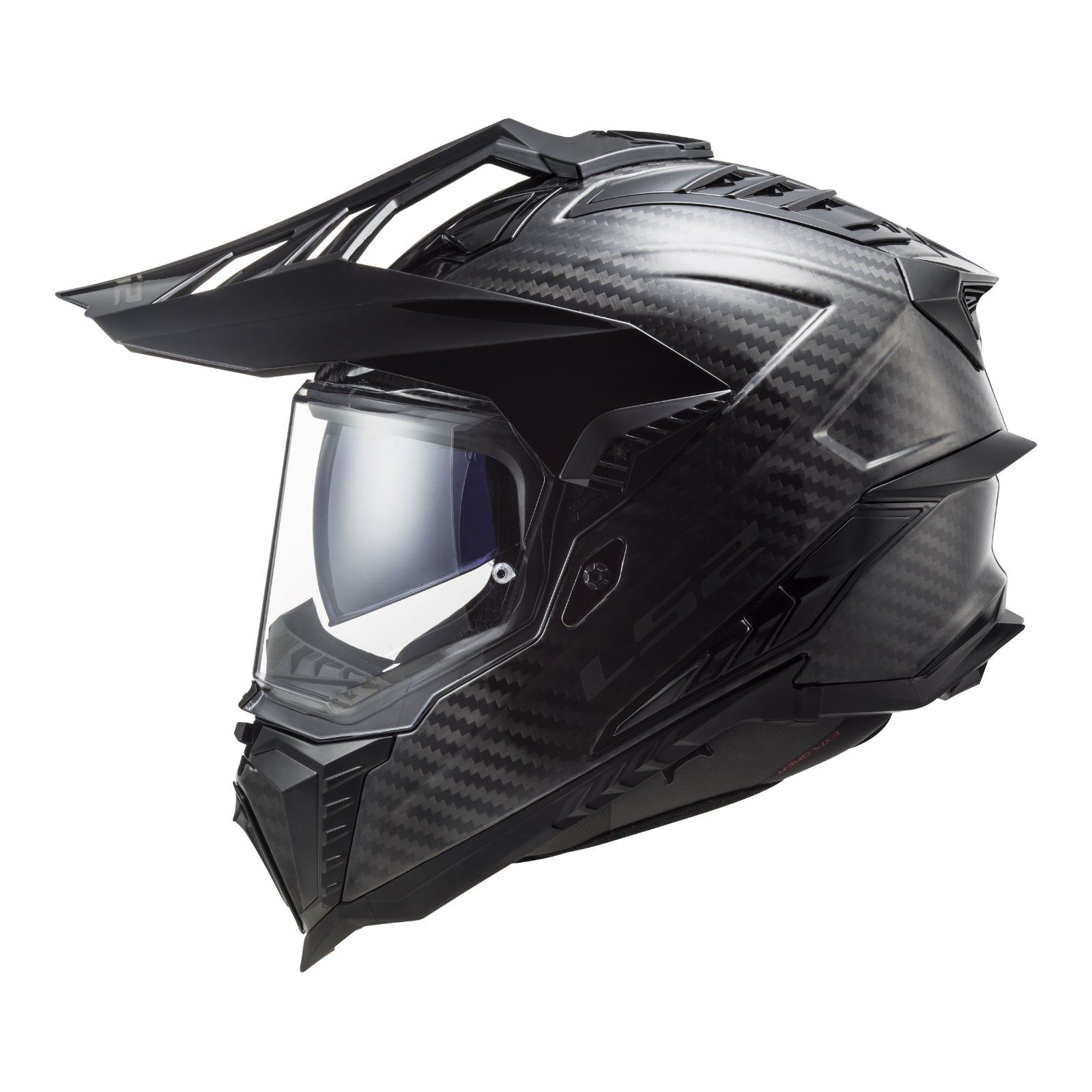 LS2 MX701 Explorer Carbon (S) - Carbon LS2MX701GLOSSCS#