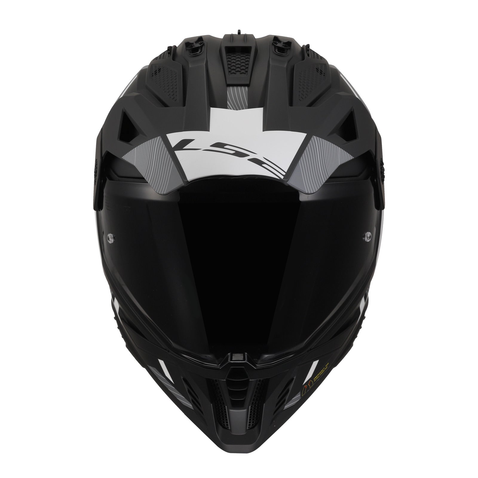 LS2 MX702 Pioneer II (3XL) Hill - Matte Black / White 06 LS2MX702HMBW3XL#