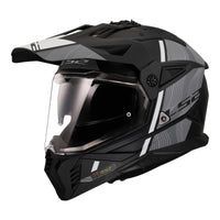 LS2 MX702 Pioneer II (M) Hill - Matte Black / White 06 LS2MX702HMBWM#