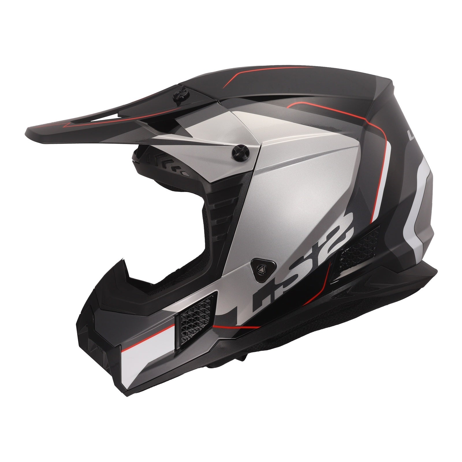 LS2 MX706 COZ Arched Helmet - Black / Silver / Titanium (L) LS2MX706ABSTL#