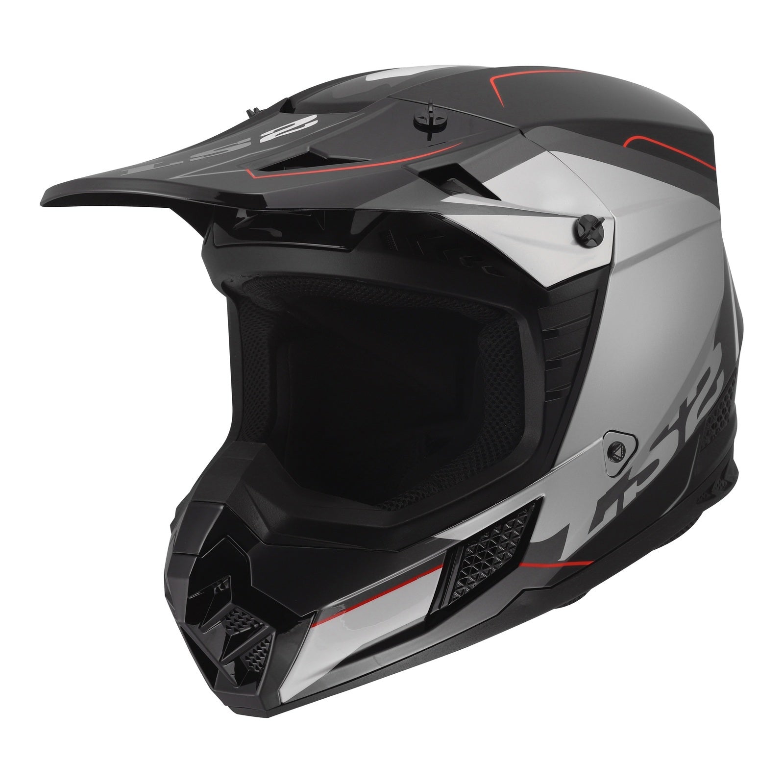 LS2 MX706 COZ Arched Helmet - Black / Silver / Titanium (M) LS2MX706ABSTM#
