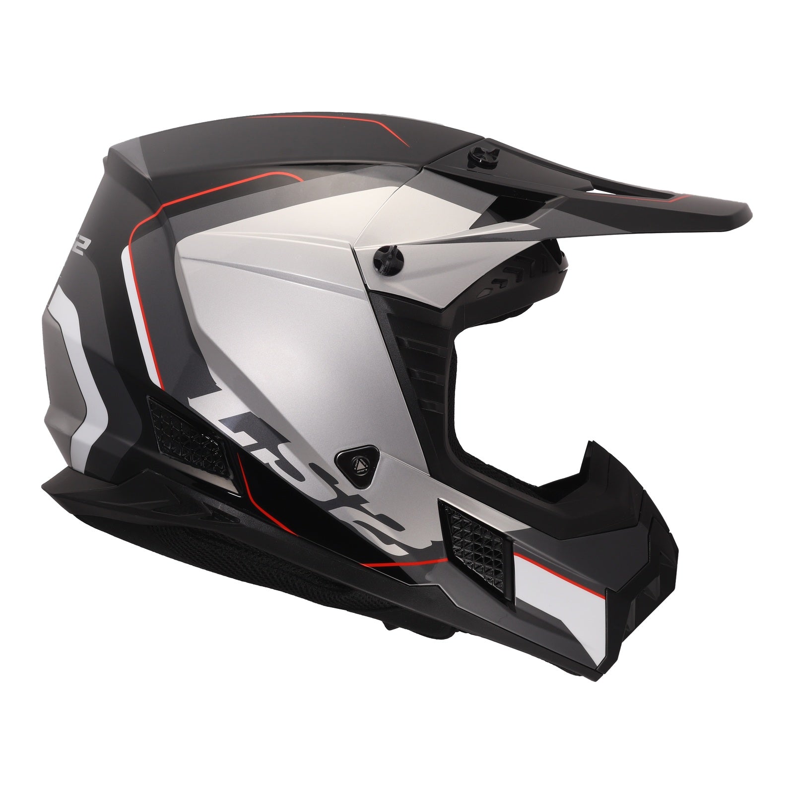 LS2 MX706 COZ Arched Helmet - Black / Silver / Titanium (XS) LS2MX706ABSTXS#