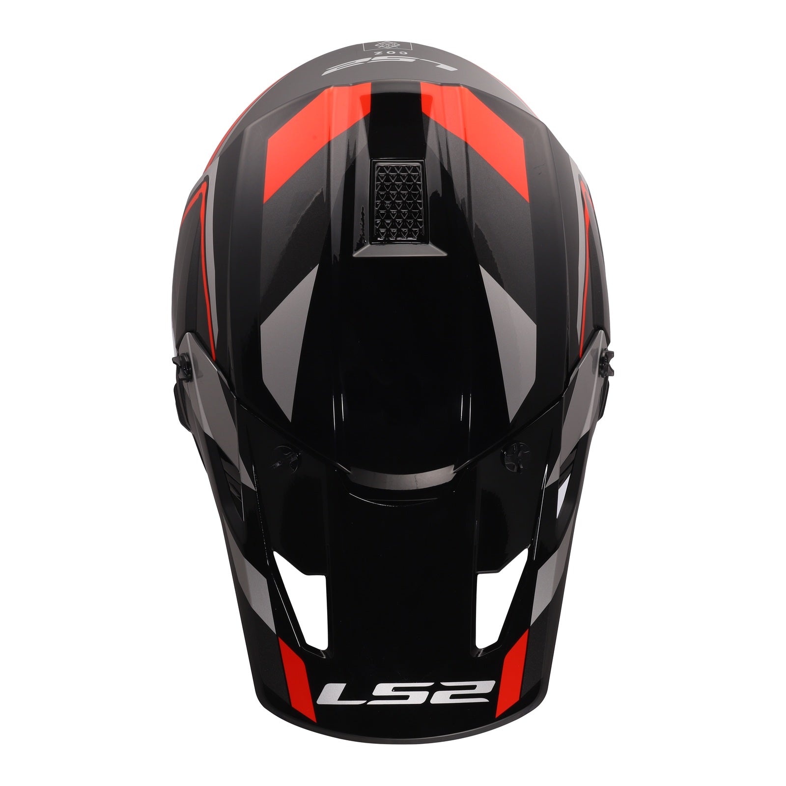 LS2 MX706 COZ Frontier II Helmet - Red / Black / Titanium (L) LS2MX706FRBTL#