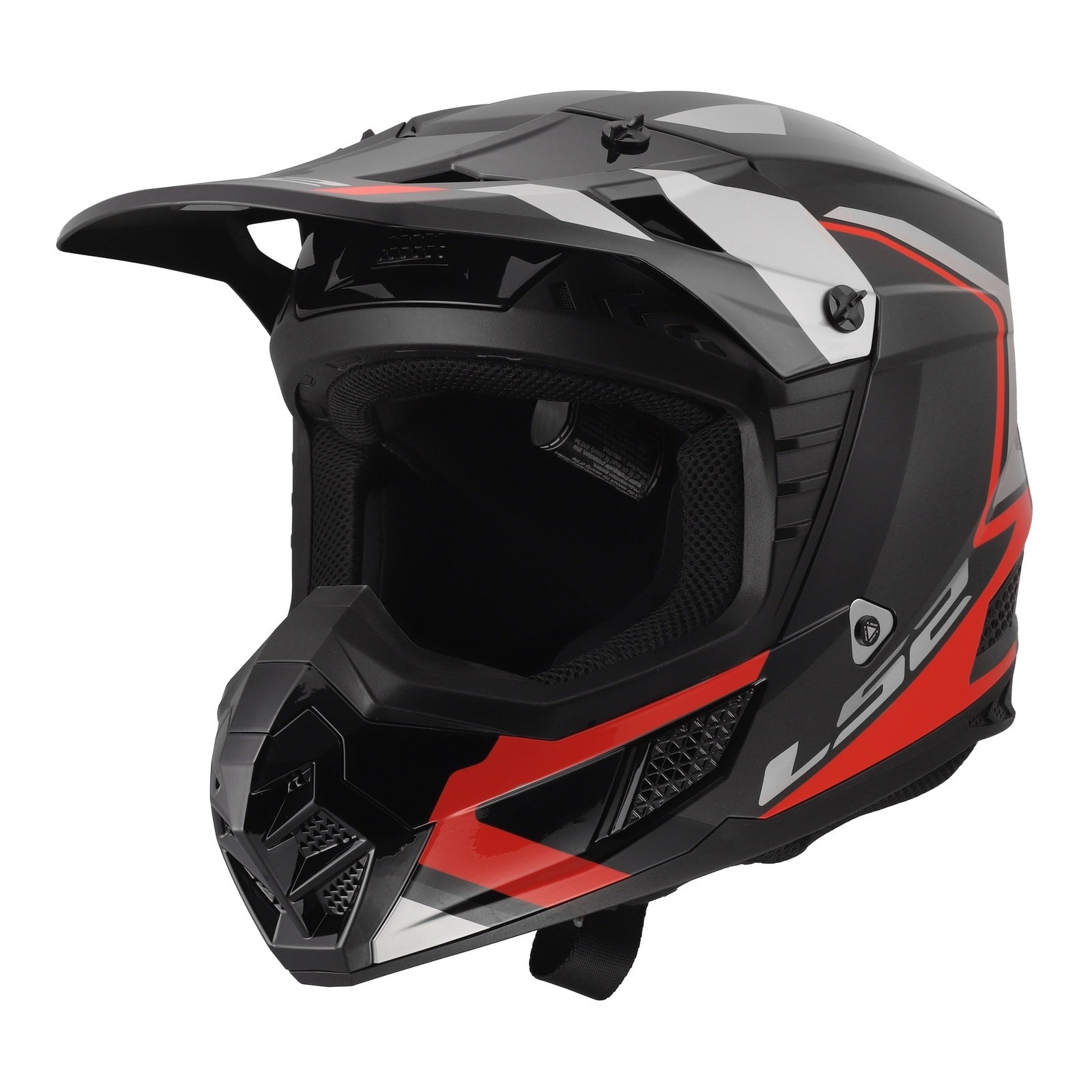 LS2 MX706 COZ Frontier II Helmet - Red / Black / Titanium (XS) LS2MX706FRBTXS#
