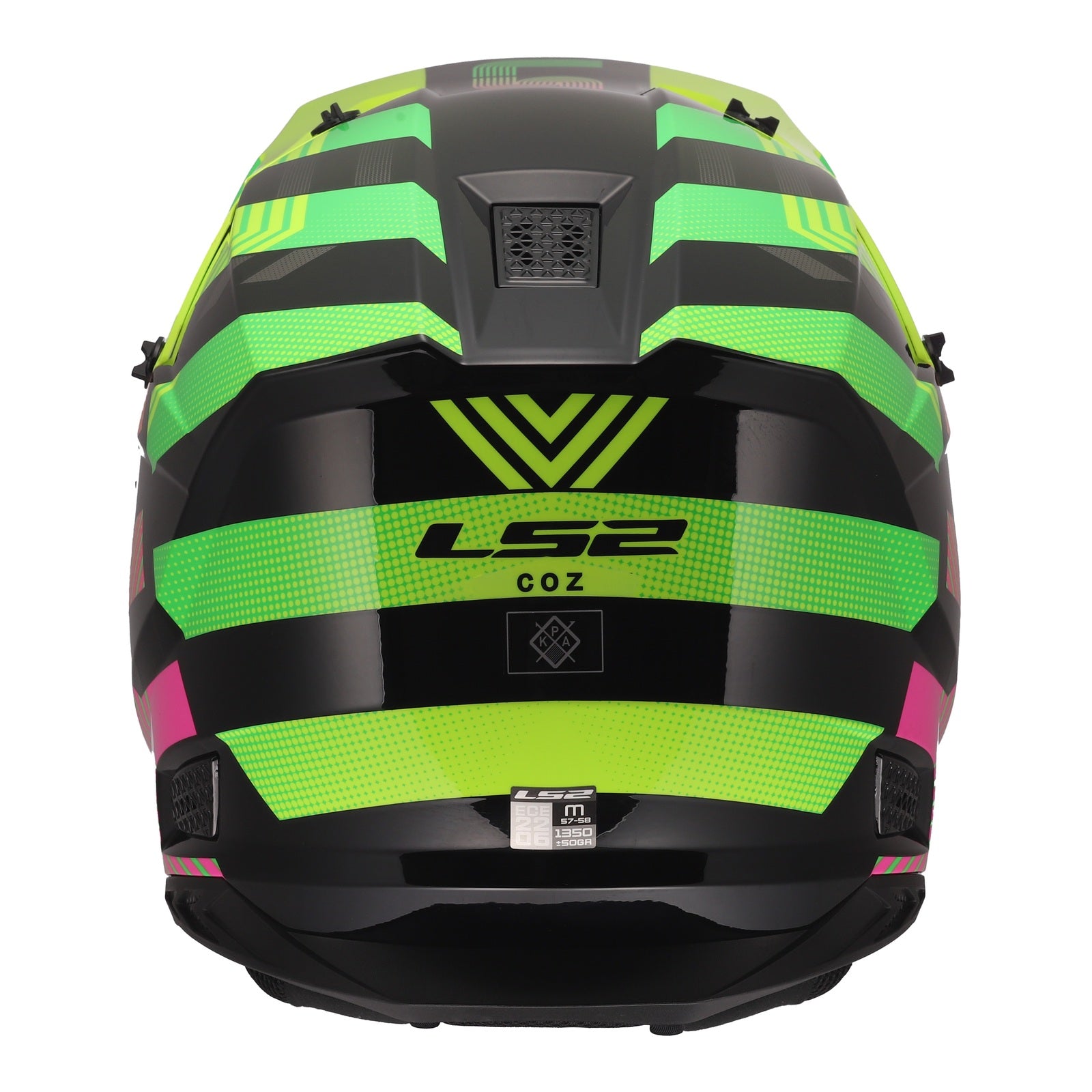 LS2 MX706J COZ Junior Helmet - Chromatic Black / Hi-Vis Pink (S) LS2MX706JCBHVYPYS#