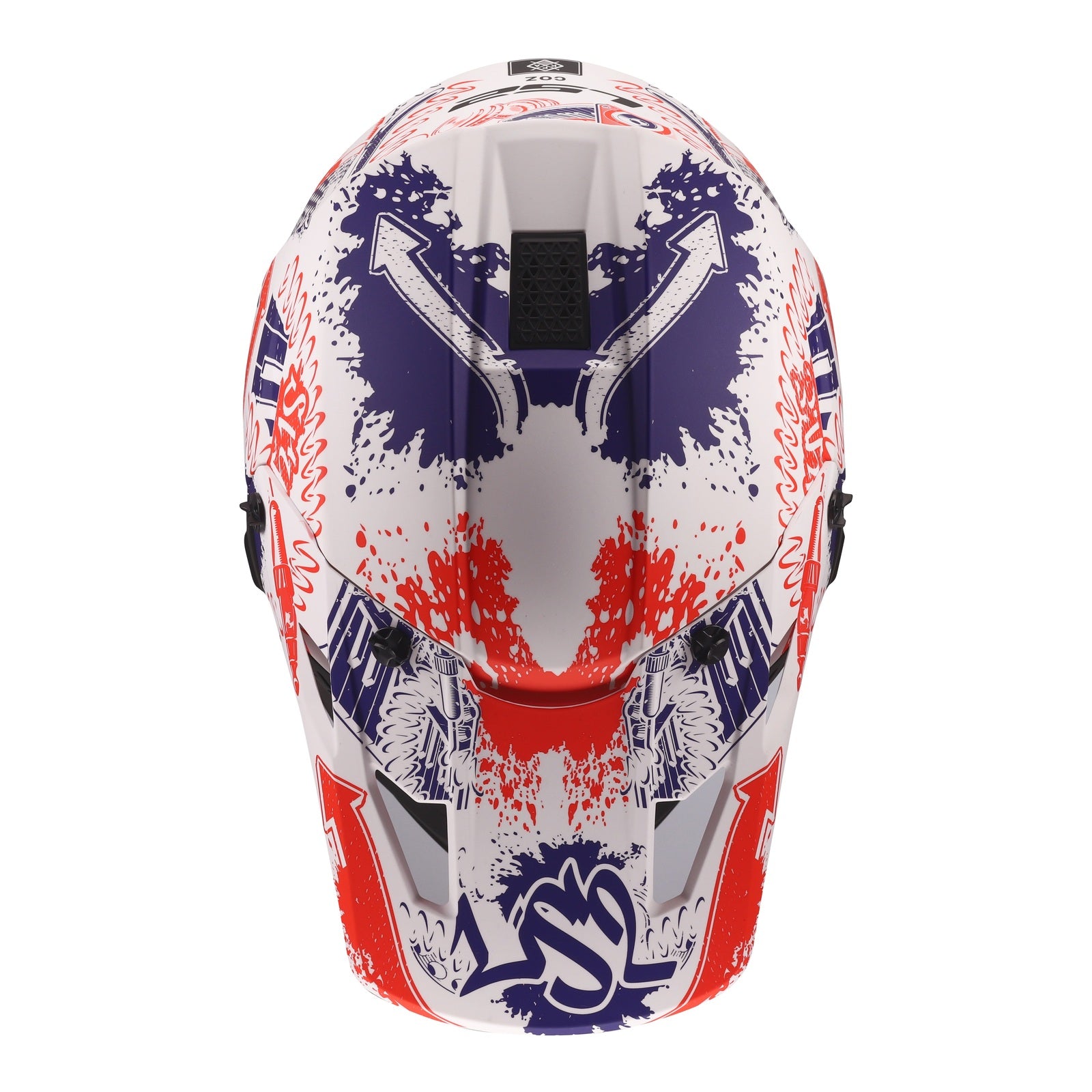 LS2 MX706J COZ Fantasy Junior Helmet - Matte White / Red / Blue 06 (L) LS2MX706JFWRBYL#