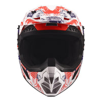 LS2 MX706J COZ Fantasy Junior Helmet - Matte White / Red / Blue 06 (S) LS2MX706JFWRBYS#