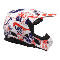 LS2 MX706J COZ Fantasy Junior Helmet - Matte White / Red / Blue 06 (S) LS2MX706JFWRBYS#