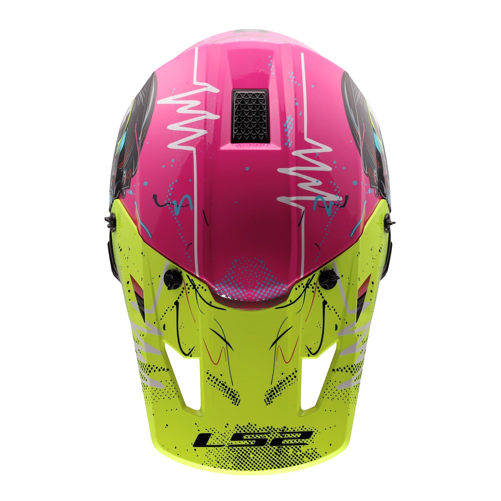 LS2 MX706J COZ Gorilla Junior Helmet - Gloss Purple (L) LS2MX706JGBPYL#
