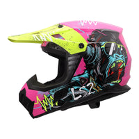 LS2 MX706J COZ Gorilla Junior Helmet - Gloss Purple (M) LS2MX706JGBPYM#