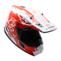LS2 MX706J COZ Hyde Junior Helmet - Red/White (YM) LS2MX706JHREDWHYM#