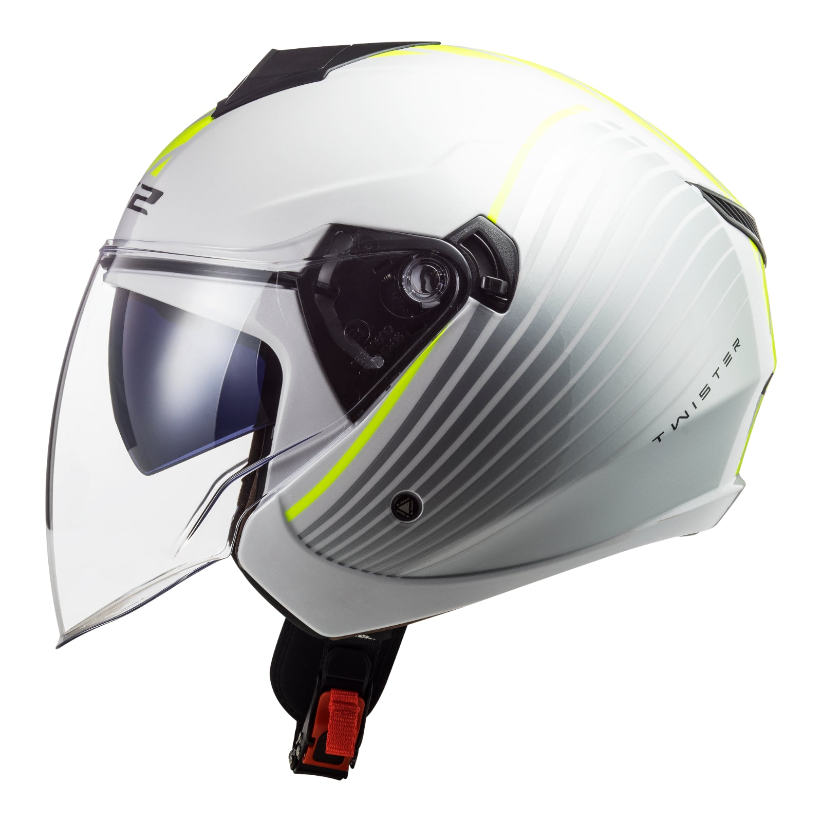 LS2 OF573 Twister II (XS) Luna - White / Sil LS2OF573WHTXS#