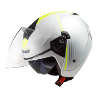 LS2 OF573 Twister II (XS) Luna - White / Sil LS2OF573WHTXS#